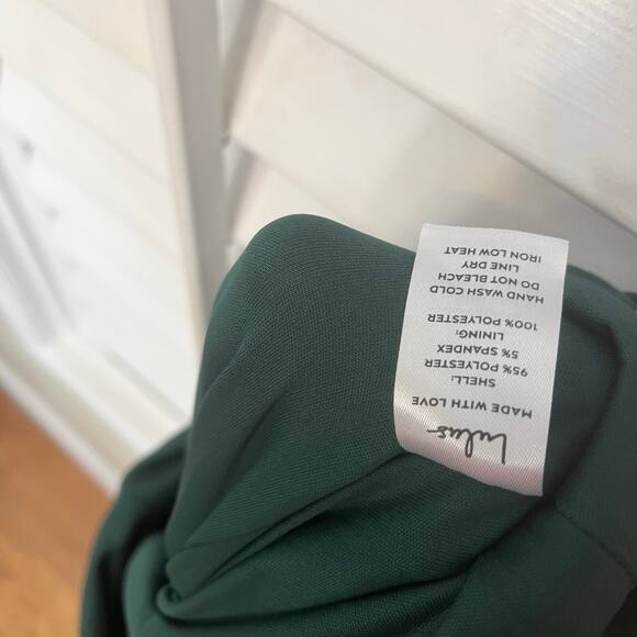 Lulu’s Instant Icon Dark‎ Green V-Neck Sleeveless Jumpsuit Size XL - Picture 10 of 10